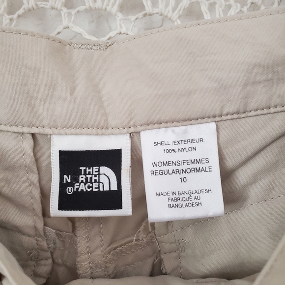 The North Face Convertible Hiking Pants Bermuda Shorts Women's Tan/Khaki Size 10 - Picture 9 of 10
